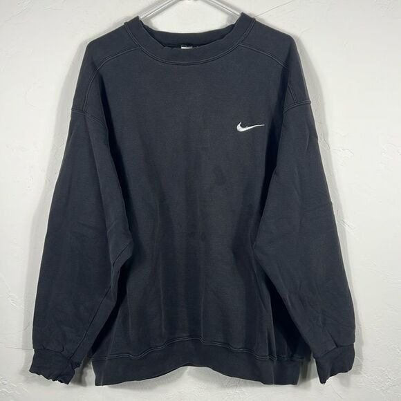 🔥🔥 Vintage 90’s NIKE ESSENTIAL CREWNECK SWEATSHIRT Men Size LARGE - GUC